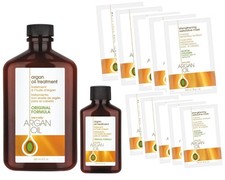 ONE N ONLY Argan Oil Treatment - 8oz with 2oz  Pack of 10 Restorative Mask 1 oz