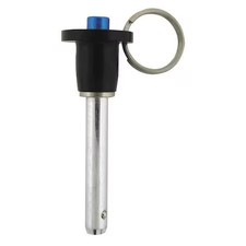 Zoro Select Lbr-Ss3101 Ball Lock Pin, Button Handle, 3/4" Grip L,  Lbr-Ss3101