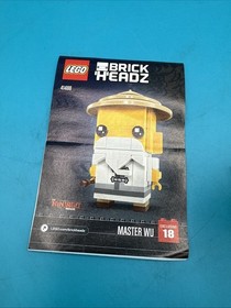 Lego Brickheadz Exclusive #18 MASTER WU Ninjago Movie 41488 100% Complete