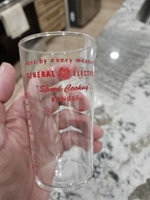 Vtg GE GENERAL ELECTRIC Measuring Glass“Speed Cooking Ranges” Advertising