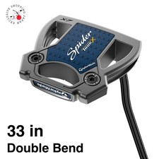 TaylorMade Golf Spider TOUR X True Path Putter Double Bend 33 in Mallet DB RH
