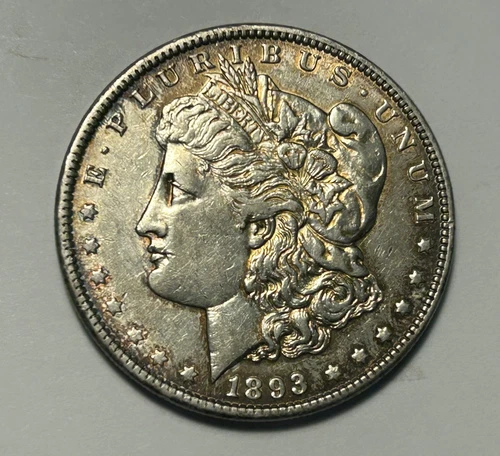 1893 MORGAN DOLLAR AU