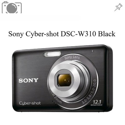 Sony Cyber-shot DSC-W310 Digital Camera 12.1MP 4X Optical Zoom AF Lock Black
