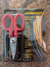 New Jameson Fiber Optic Electrician Scissors Shears W/ Sheath Part 32-60 5 1/2"