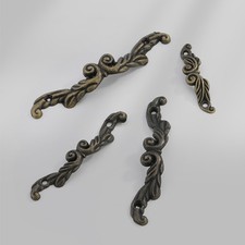 10Pcs Antique Brass Decorative Pull Handle For Mini Jewelry Box