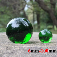 6-100mm Green Crystal Glass Ball Healing Sphere Photography Lens Decor Ornament