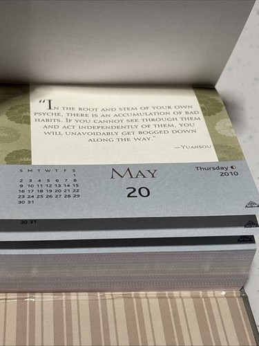 A Year of Zen Page-A-Day Calendar 2010 Sayings Thomas Paine Henry Miller & More - Picture 7 of 11