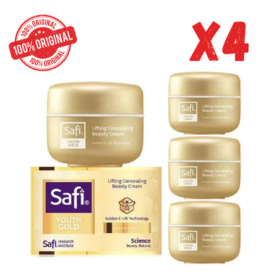 4x Safi Rania Gold Beauty Cream 16g Youth Gold Lifting Concealing Anti Aging ORI