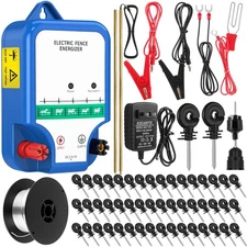 MorningRo 8-Mile Electric Fence for Preventing Animals Intruding, 12000V 2Joule