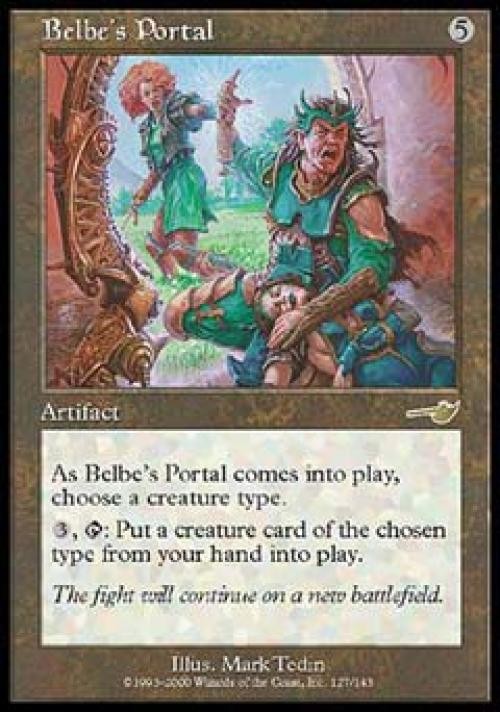 MTG English Belbe's Portal NM Normal Nemesis