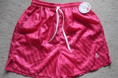 RARE VINTAGE USA OLYMPICS SOCCER SHORTS TEAM HOT PINK WOMENS MENS NWT 80S 90S L
