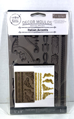 Prima Redesign Mould Italian Accents Silicone Crafting Clay - Epoxy Resin