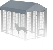 8' X 4' Dog Kennel Cover 600D Heavy Duty Waterproof Replaceable Kennel Top Cover