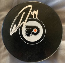 NICOLAS NICK DESLAURIERS AUTOGRAPH SIGN NHL HOCKEY LOGO PUCK PHILADELPHIA FLYERS