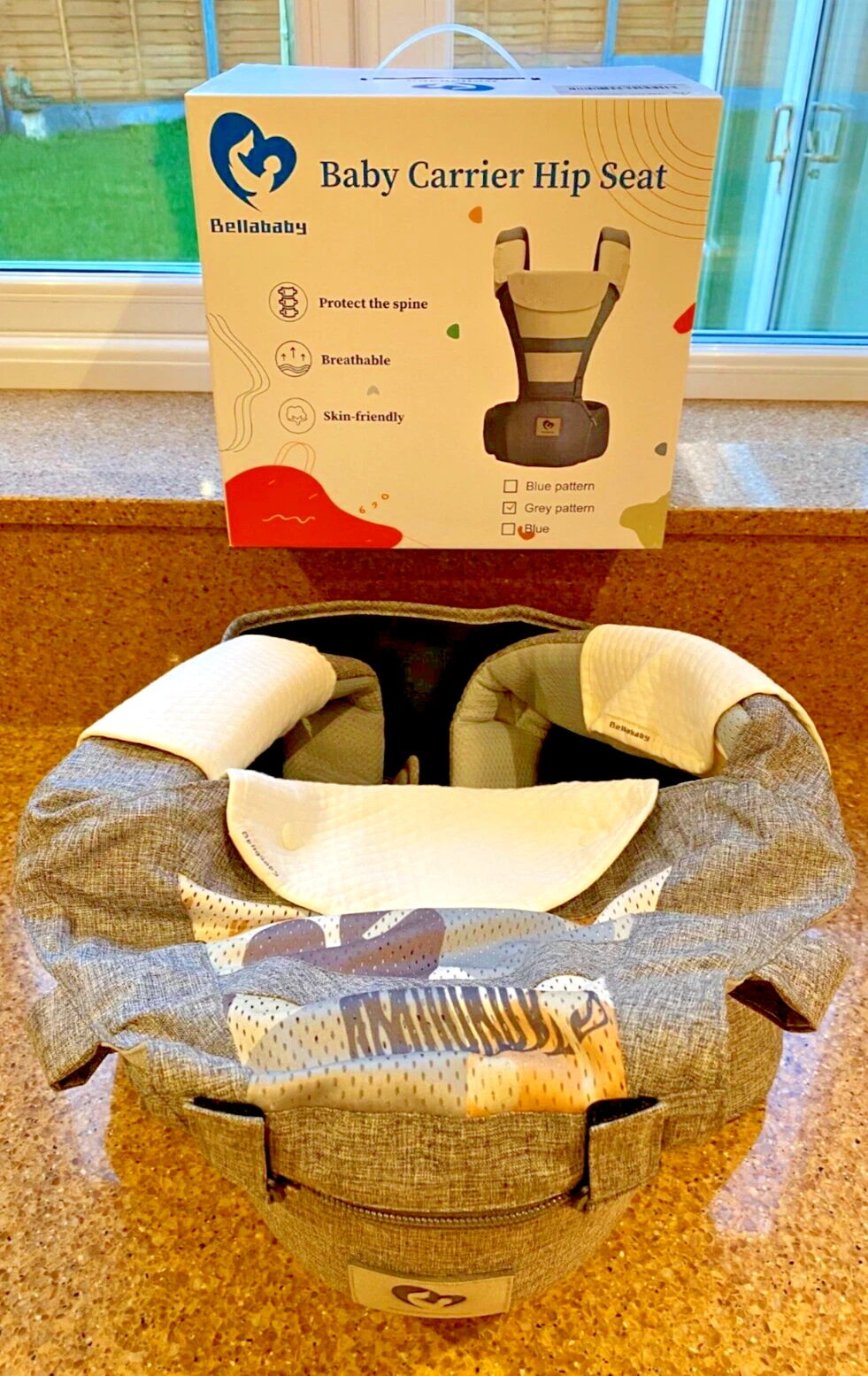 Bellababy Multifunction Baby Carrier Hip Ergonomic Seat Suitable for 4-36 Months