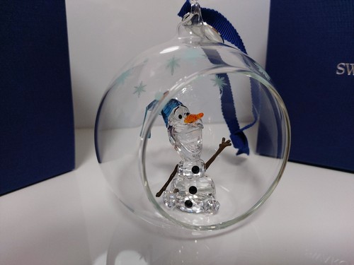 Swarovski Disney 2022 Frozen Olaf Weihnachtskugel Christmasball 5625132 - Picture 4 of 4