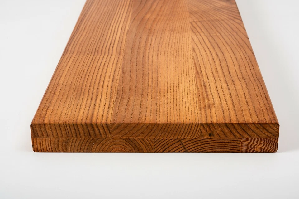 Treppenstufen Holzstufen Regalbrett Konsole Esche Select Natur 4cm Kirsche geölt - Bild 2 von 4