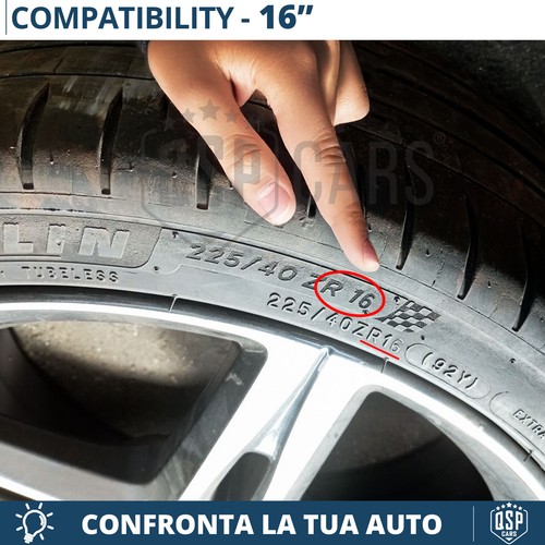 4 Copricerchi per Ford Ranger Wildtrack 16'' Pollici Coppette Nere Bordo Rosso 1 - Foto 2 di 13