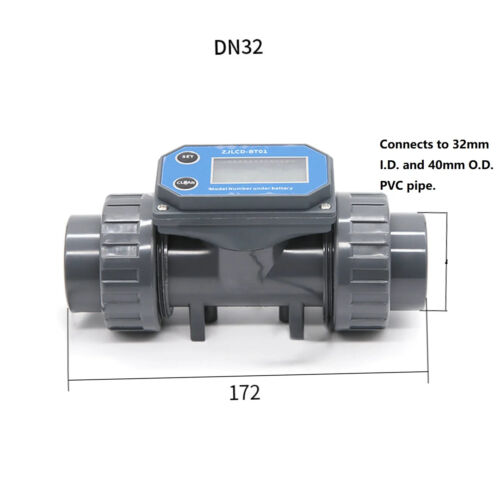 Digital Turbine Flow Meter DN25 Liquid Water Gauge for Farm/Garden Irrigation - Picture 1 of 6