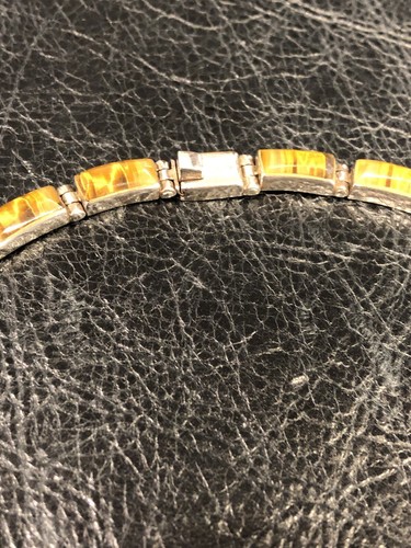 Sterling Silver Tigers Eye Necklace - 第 4/12 張圖片
