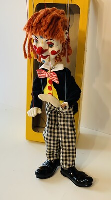 Pelham Puppets Bimbo the Clown Marionette England | eBay
