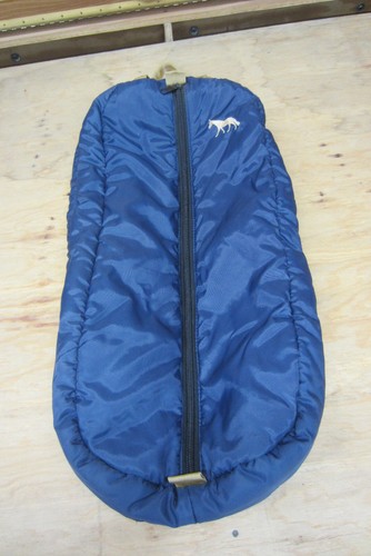 Dark Blue Double Sided Bridle Halter Bag Carrier 2 Zippers