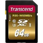Transcend 64gb Ultimate Performance SDXC Uhs-i U3 Memory Card