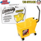 32 Quart Mop Bucket Wringer Rubber Caster Wheels Low Center Gravity Easy Pour Us