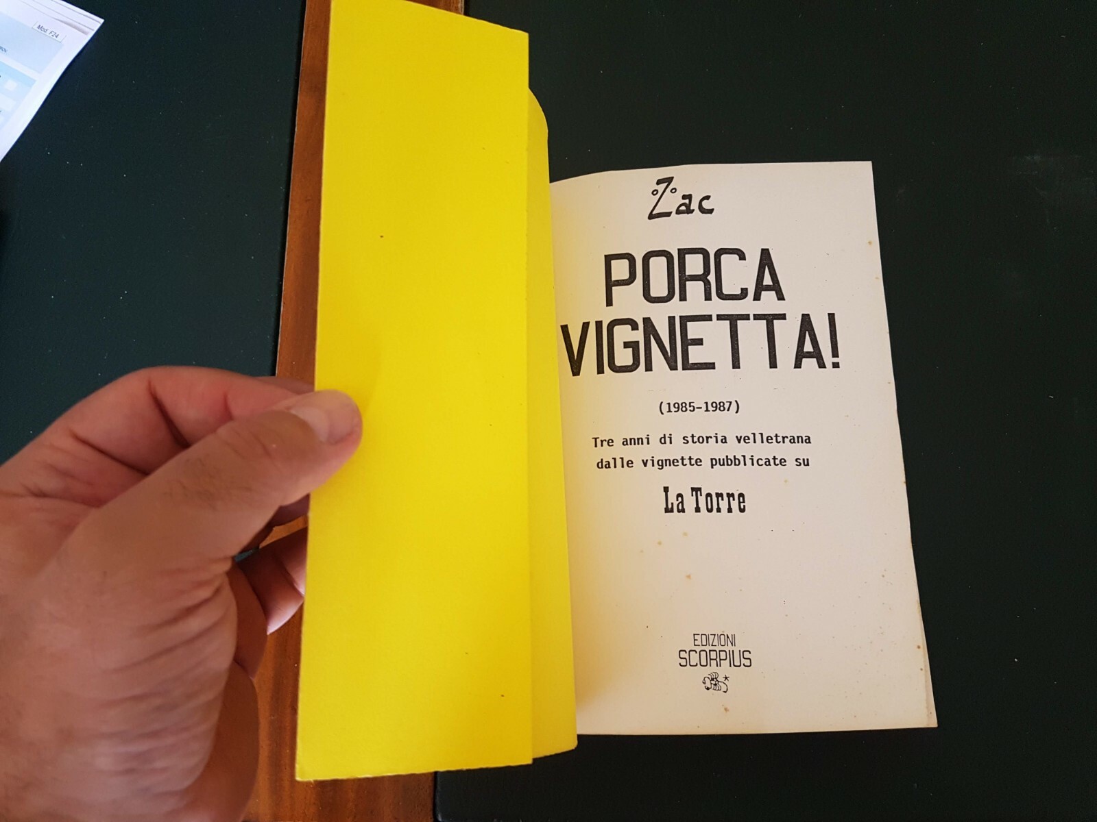 ZAC ** PORCA VIGNETTA! 1985 - 1987 ** tre anni di Storia Velletrana in vignette