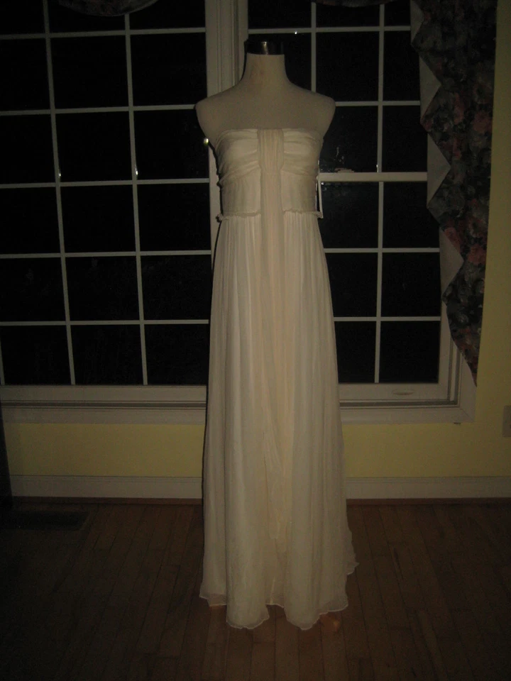 Vestido de novia J Crew Whitney en seda gasa talla 12 nuevo con etiquetas nuevo sin usar 11429 $458 Foto 2 de 3