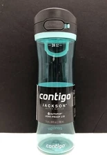 Contigo 24oz Water bottle JACKSON 2.0 Bubble Tea (teal green) AutoPop BPA FREE