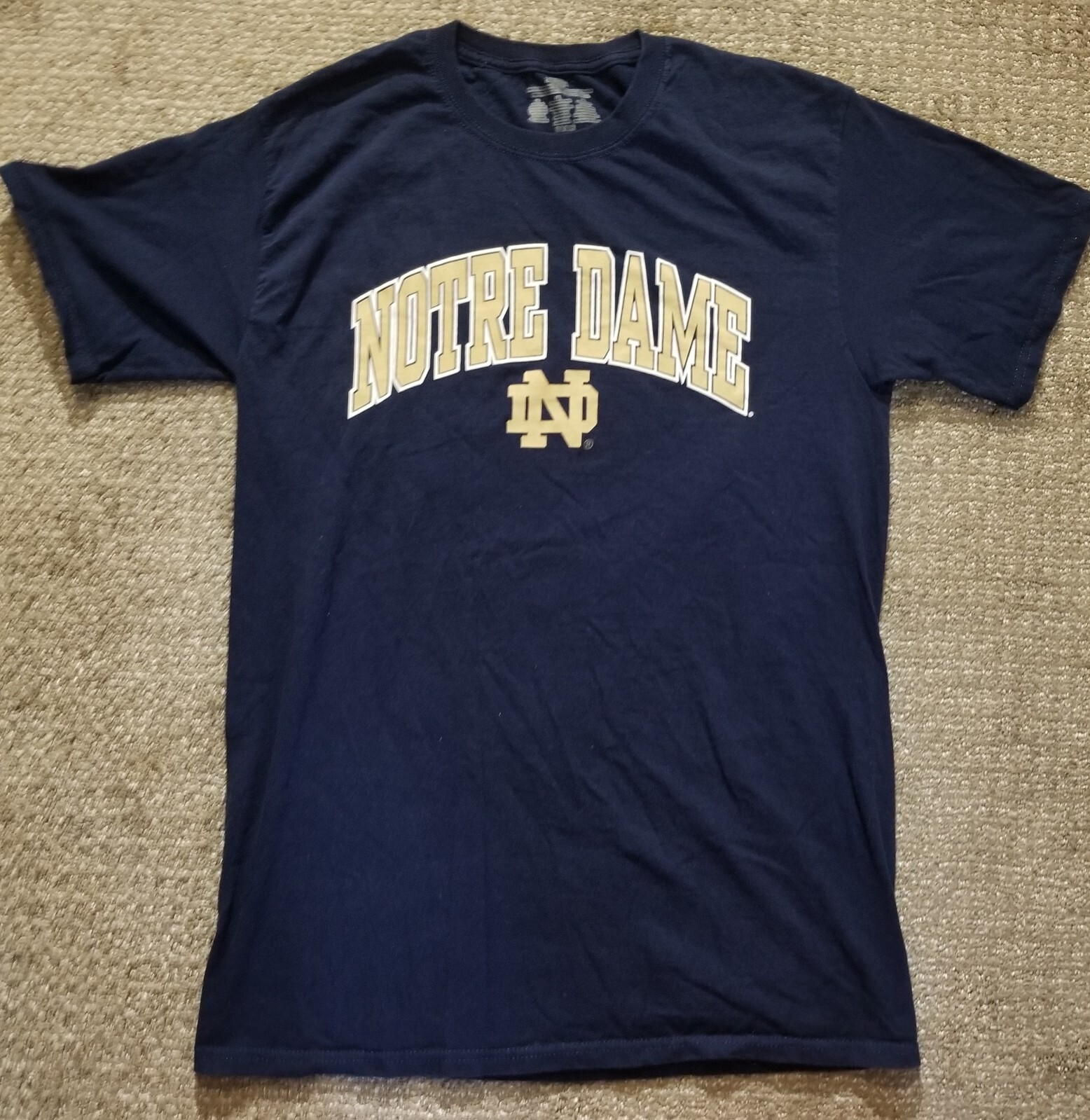 Notre Dame Fighting Irish T-Shirt Blue Size Men's Medium | eBay