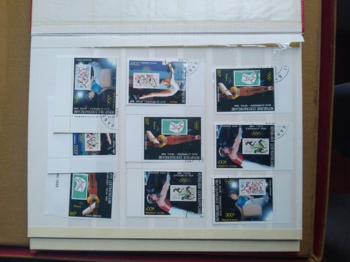 LAGERBUCH ABRIA Album mit BRIEFMARKENSÄTZEN inkl. Sport, Fußball, Fußball, Olympiade - Bild 8 von 10