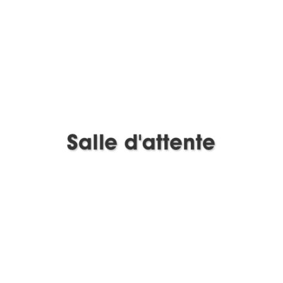 Autocollant "Salle D'attente 3" - Format 28x7 Cm - Marque Stickers-Express - Fabriqué En France