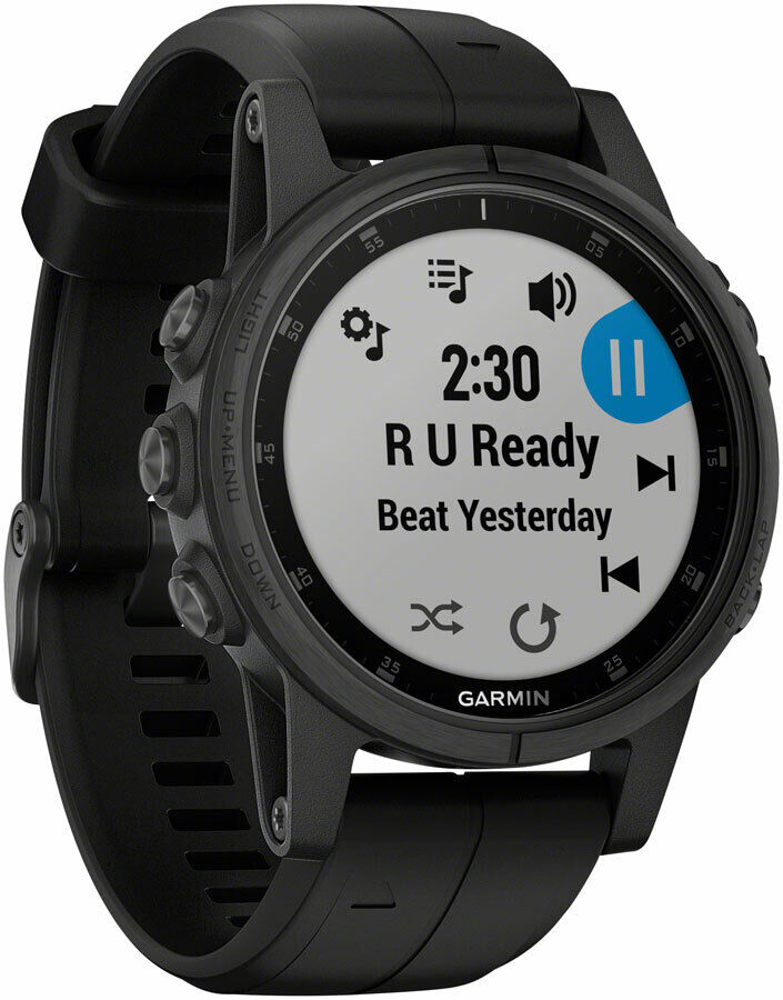 Garmin Fenix 5s Plus Multisport GPS Watch, One Size with Garmin Fenix 5s Plus Multisport GPS Watch, One Size with