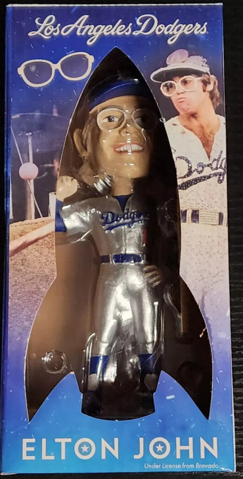 Elton John Bobblehead Los Angeles Dodgers Sga 2022 New