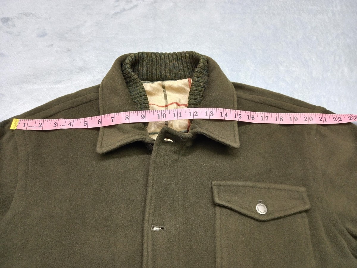 Vintage Thomas Burberry 90s Wool Bomber Jacket Green Army Vintage Thomas Burberry 90s Wool Bomber Jacket Green Army