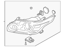 2014-2017 OEM Ranger Rover Sport Left Headlight (LR057273) (t)