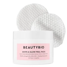 BeautyBio Swipe & Glow Peel Pads Exfoliating and Brightening Pads - 50 Pads