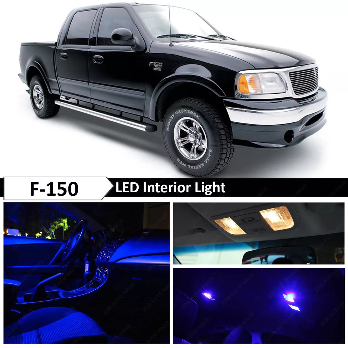 16x Blue Interior LED Lights Package Kit for 1997-2003 Ford F150 F-150