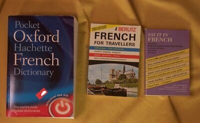 3 BK French Oxford Dictionary Phrase Book Berlitz | eBay