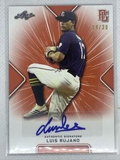 2021 LEAF PERFECT GAME LUIS RUJANO ORANGE PAPER AUTO # 14/30