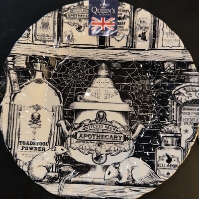 Queens (formerly Royal Wessex) Apothecary Salad Plate Halloween Goth Witch