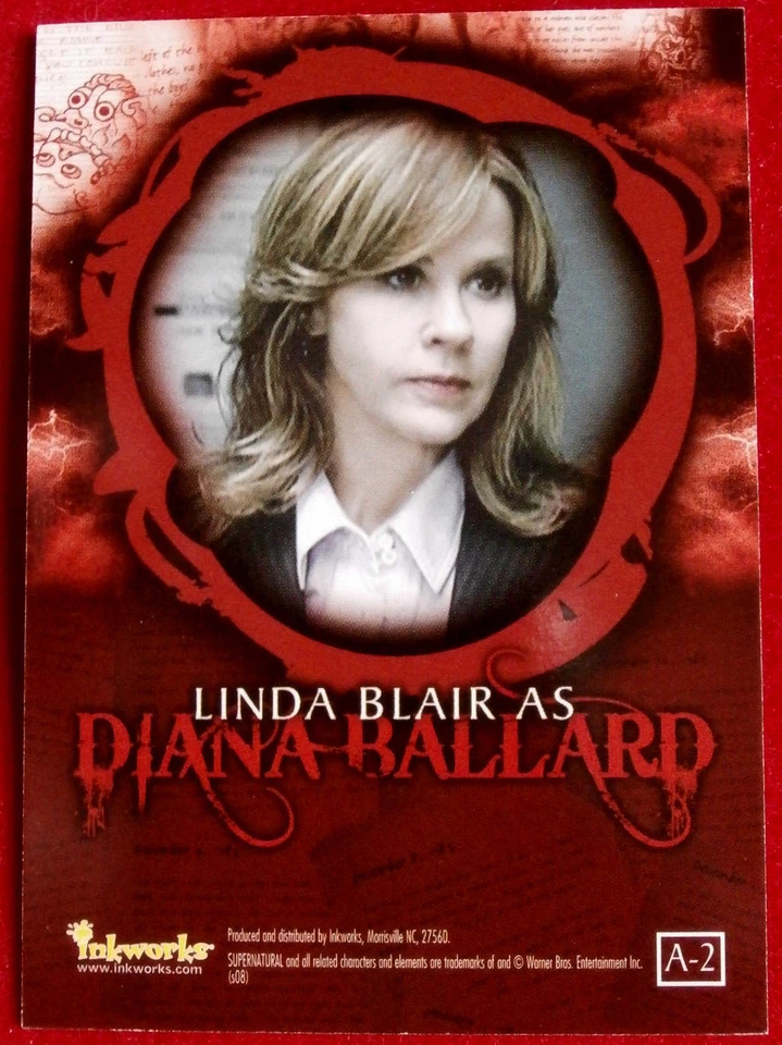 SUPERNATURAL - LINDA BLAIR - Tarjeta autógrafa firmada personalmente / EL EXORCISTA Foto 2 de 2
