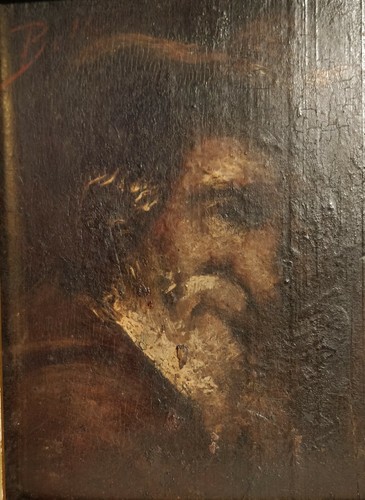 "Le Juif Errant" ou Portrait d'un Mousquetaire Huile Sur Bois Encadrée. - Imagen 2 de 8