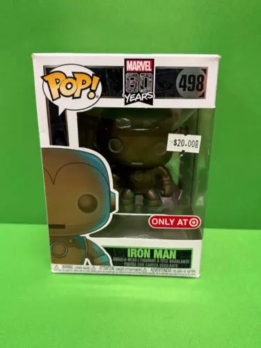 Funko POP! Iron Man 498 Pátina Marvel 80 Aniversario Objetivo Exclusivo