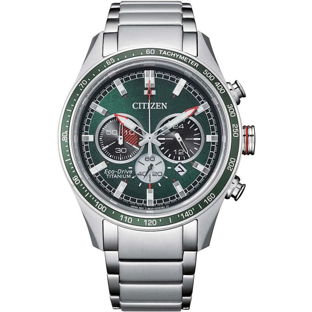 Orologio CITIZEN Cronografo Uomo Supertitanio Quadrante Verde eBay