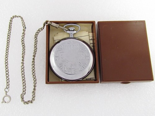 Molnija Vintage USSR Russian Amazing Art Deco Full Hunter Men Pocket Watch NEW!! - Picture 2 of 17