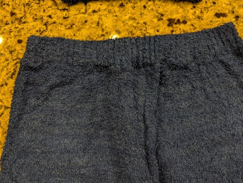 Womens 2 Piece Fuzzy Crop Top Shorts Pajama Loungewear Blue size S - Picture 7 of 10