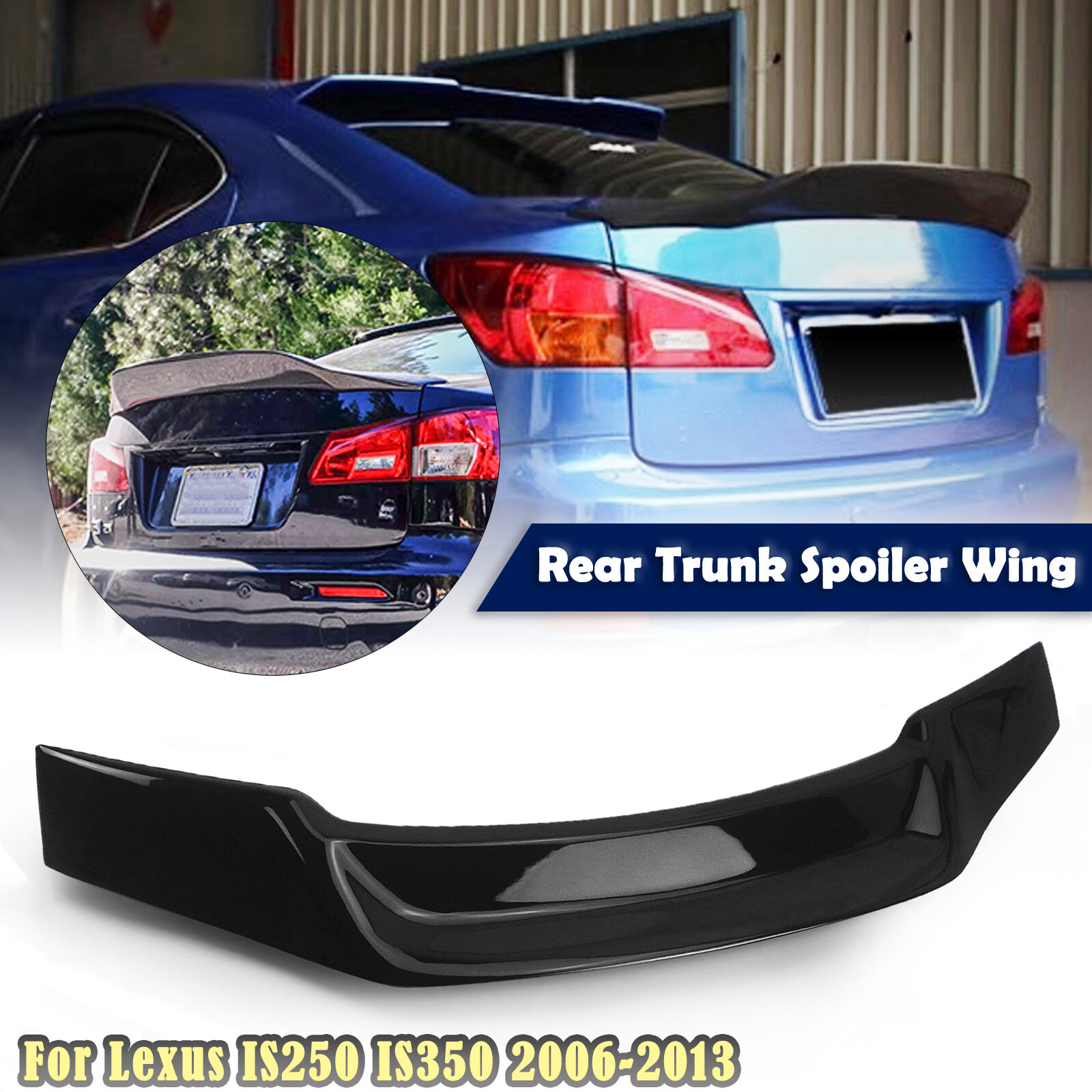 Rear Trunk Spoiler Wing Lid For Lexus IS250 IS350 ISF 2006-2013 ABS ...